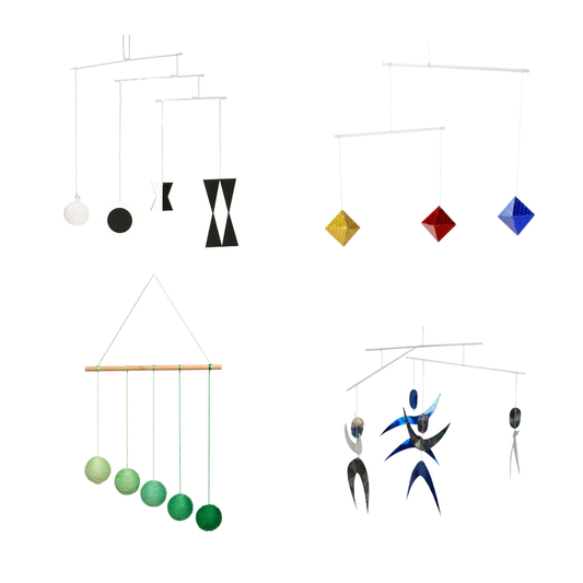 Set Mobile Montessori pentru Stimularea Vederii Bebelușului