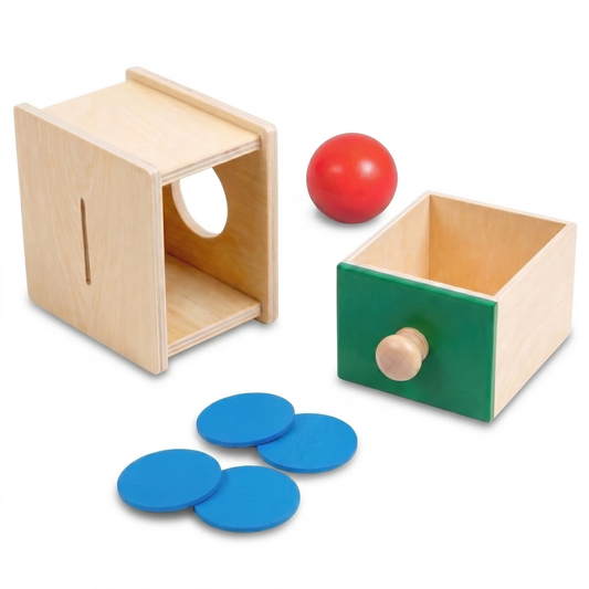 Cutie Montessori 2-in-1 cu bila si moneda