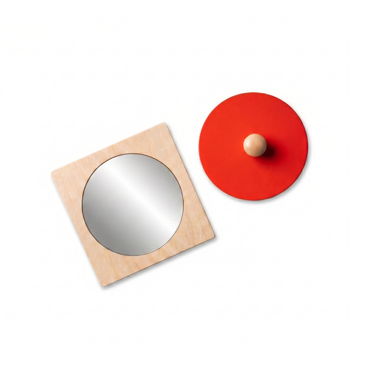 Puzzle Montessori cu oglinda