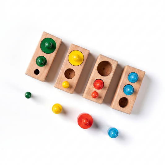 Set Montessori de cilindri cu maner
