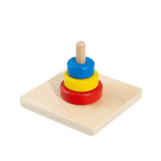 Stivuitor Montessori cu discuri